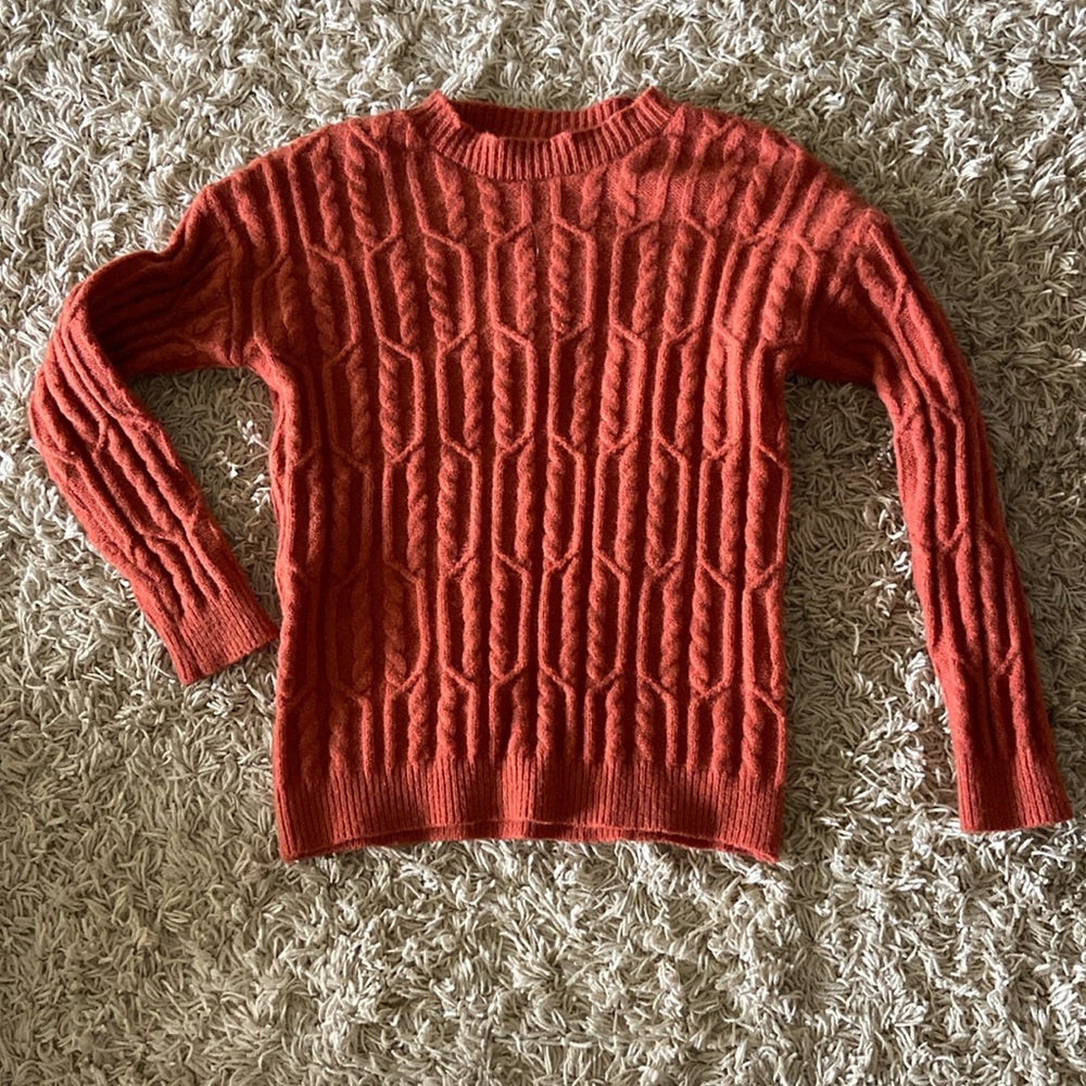Rust color sweater - fits like a small/medium